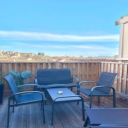 Honore - Rooftop Avec Vue - Appartement T3 Atypique Centre Ville Vieux Port Proche Opera Marseille Kültér fotó